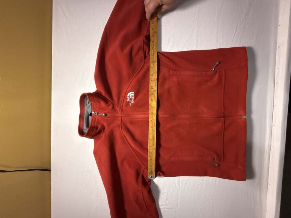 The North Face Red Denali Full Zip Fleece Jacket Windwall